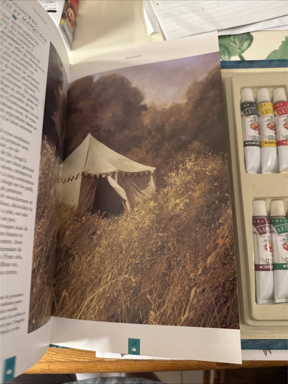 1995 Oil Color Book Set Paint FRENCH Peinture à l'huile LE LIVRE-ATELIER - Picture 9 of 12